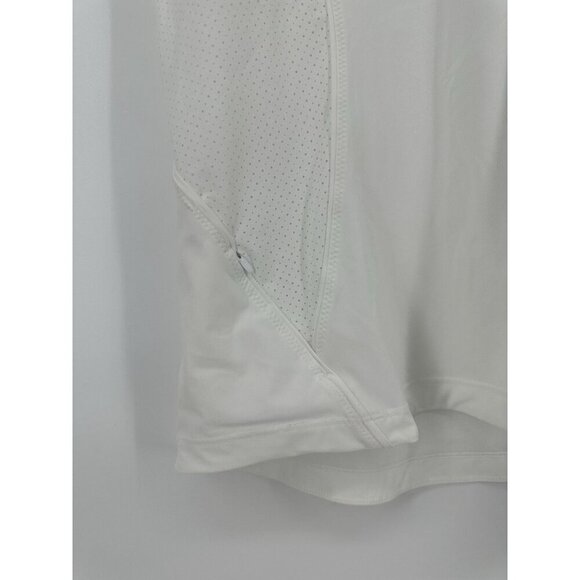 Athleta Pacifica II 1/4 Zip Tank Top White Size Large Athletic Sleeveless - Picture 3 of 10